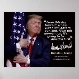 Poster de la citation de Donald Trump 8" x 11,5"