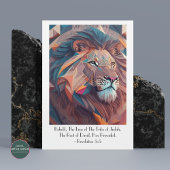Poster de la citation de la Bible Le Lion de Juda 
