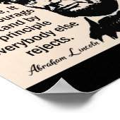 Poster de la citation de leadership Lincoln (Coin)