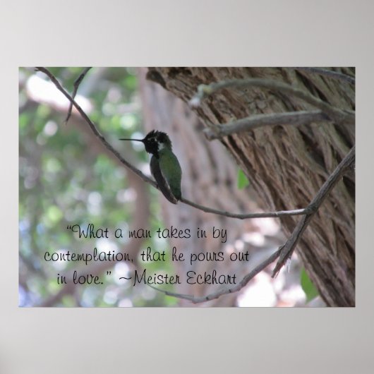 Poster de la citation de l'étude Meister Eckhart (Devant)