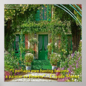 Poster de la citation de peinture de la maison et  (Devant)