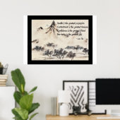 Poster de la citation de santé Lao Tzu (Bureau à domicile)