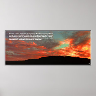 Poster de la citation du coucher du soleil de la f