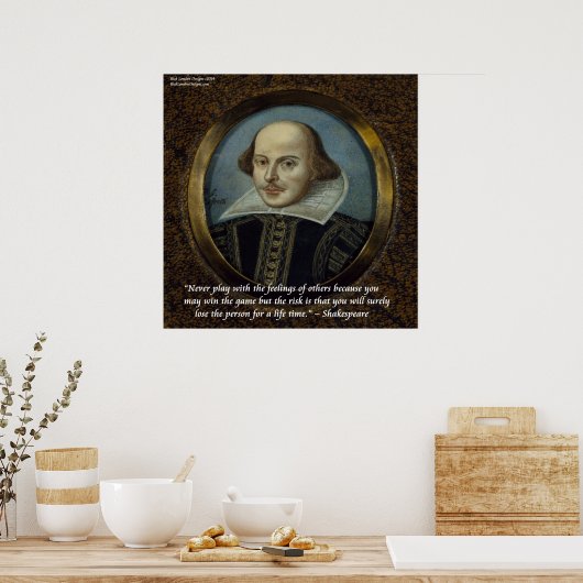 Poster de la citation Shakespeare & Sentiments (Cuisine)