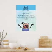 Poster de la citation sur la vie (Cuisine)