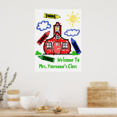 Poster de la classe de l'enseignant - Schoolhouse (Cuisine)