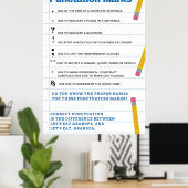 Poster de la classe Ponctuation Marks (Bureau à domicile)