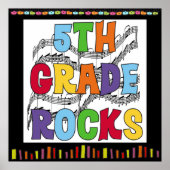 Poster de la classe Rocks de 5e année (Devant)