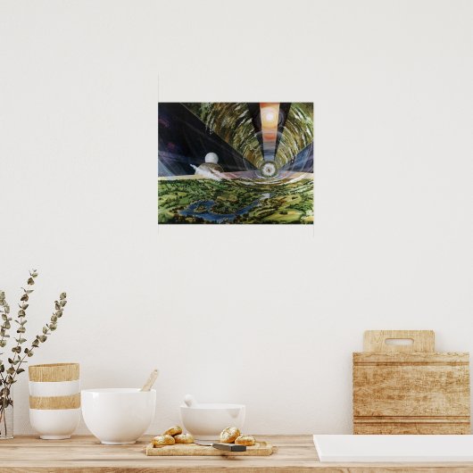 Poster de la colonie spatiale #2 (Cuisine)