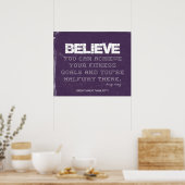 Poster de la condition physique de Purple Denim Be (Cuisine)