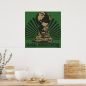 Poster de la conscience mondiale (Cuisine)