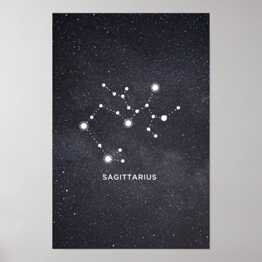 Poster de la constellation du Sagittaire Zodiac (Devant)