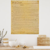Poster de la Constitution américaine (Cuisine)