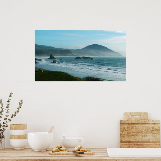 Poster de la côte de l'Oregon (Cuisine)