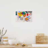 Poster de la Courbe Dominante Kandinsky (Cuisine)