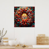 Poster de la couronne de Noël (Cuisine)