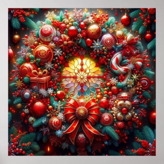 Poster de la couronne de Noël (Devant)