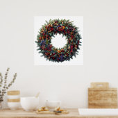 Poster de la couronne de Noël (Cuisine)