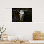 Poster de la cow artificielle crâne avec cornes (Cuisine)