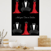 Poster de la Cravate noire Carla (Cuisine)