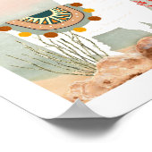 Poster de la crèche Boho Llama (Coin)