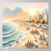 Poster de la crèche Pastel Beach (Devant)