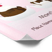 Poster de la crème glacée Social Faire-part (Coin)