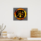 Poster de la Croix Maltaise flamboyante 2 (Cuisine)