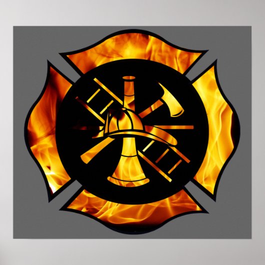 Poster de la Croix Maltaise flamboyante 2 (Devant)