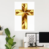 POSTER DE LA CROIX SAINTE EN OR (Bureau à domicile)