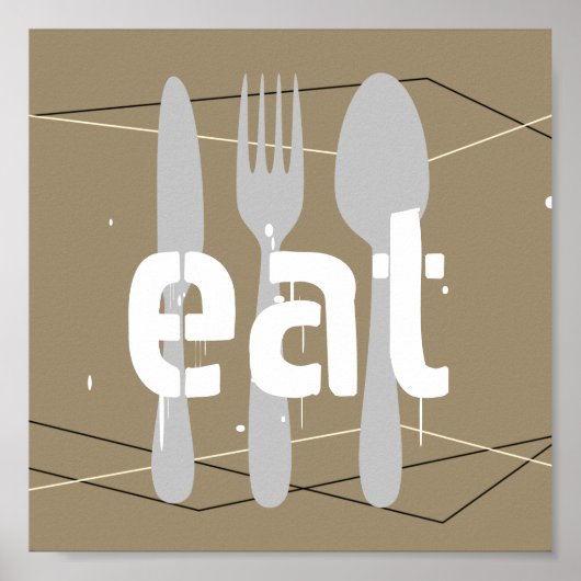 poster de la cuisine manger art (Devant)