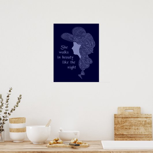 Poster de la dame de Byron (Cuisine)