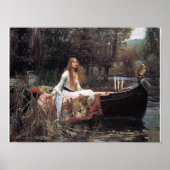 Poster de la dame de Shalott par John W. Waterhous (Devant)
