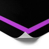 Poster de la dame du papillon pourpre/Imprimer 2 (Coin)