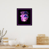 Poster de la dame du papillon pourpre/Imprimer 2 (Cuisine)