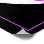 Poster de la dame du papillon pourpre/Imprimer 6 (Coin)