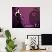 Poster de la dame rose Vin (Bureau à domicile)