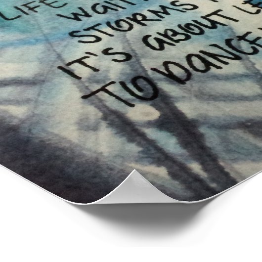 Poster de la danse dans la pluie (Coin)