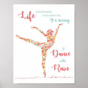 Poster de la danse sous la pluie