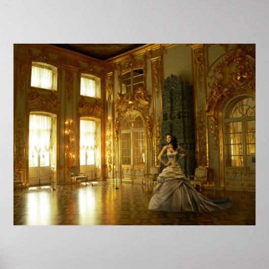 Poster de la danseuse dans une salle de bal (Devant)