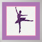 Poster de la danseuse Faux Sparkle Tiny Dot (Devant)