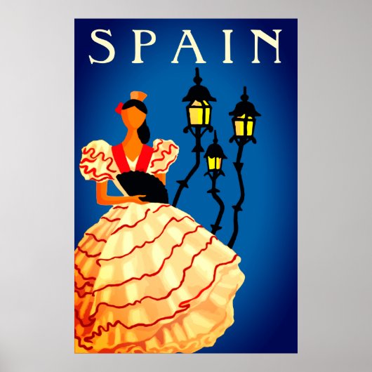 Poster de la danseuse flamenco espagnole (Devant)