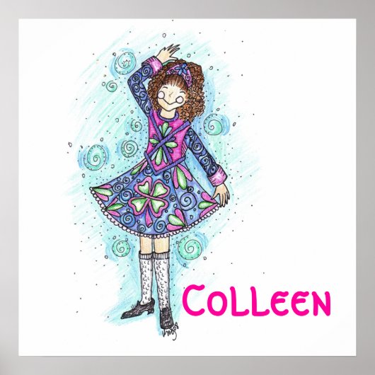 Poster de la danseuse irlandaise Brianne ! (Devant)