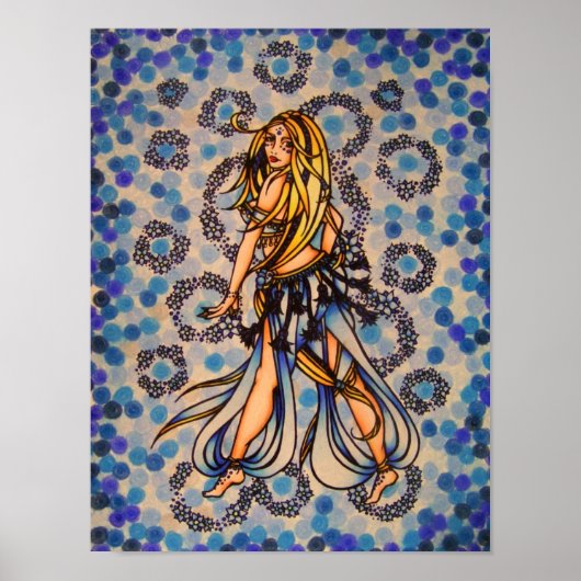 Poster de la danseuse Kalila Belly (Devant)