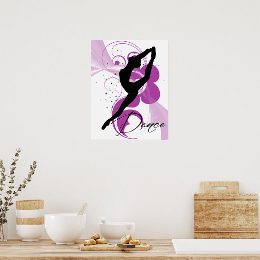 Poster de la danseuse Silhouette (Cuisine)
