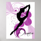 Poster de la danseuse Silhouette (Devant)