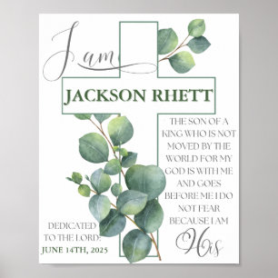 Poster de la dédicace pour bébé