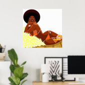 Poster de la déesse Afro (Bureau à domicile)