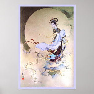 Poster de la déesse Chang'e sur la Lune
