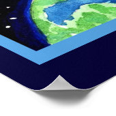 Poster de la déesse de l'eau de chat mignonne (Coin)